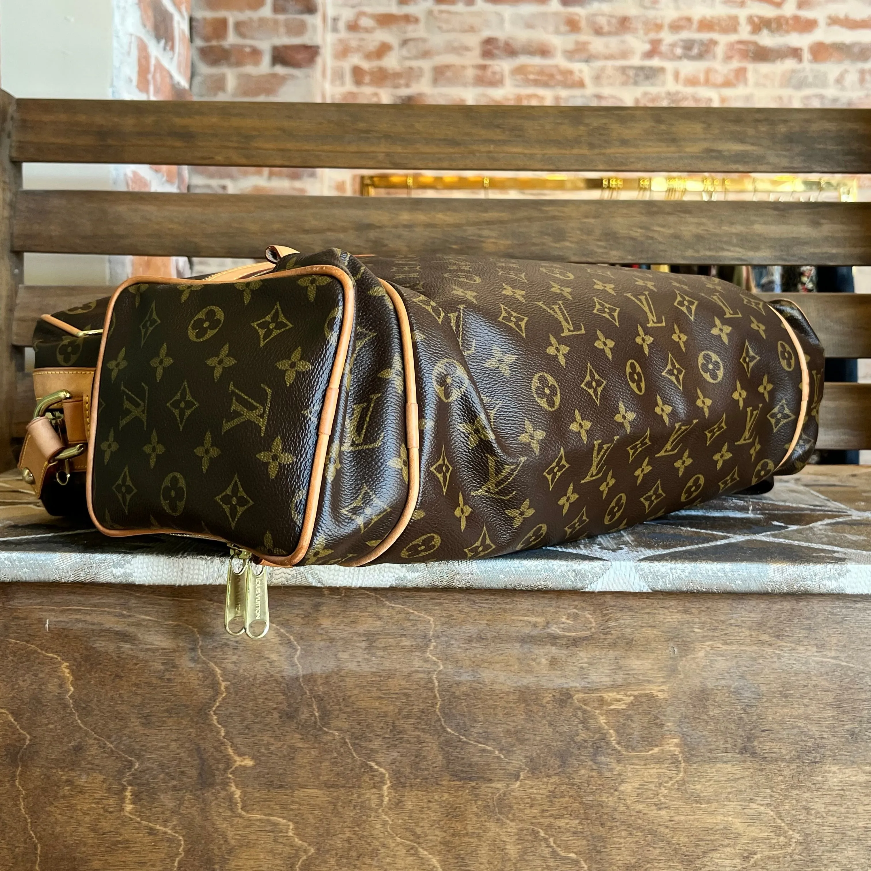 LOUIS VUITTON Sac Squash Monogram Canvas Crossbody Bag