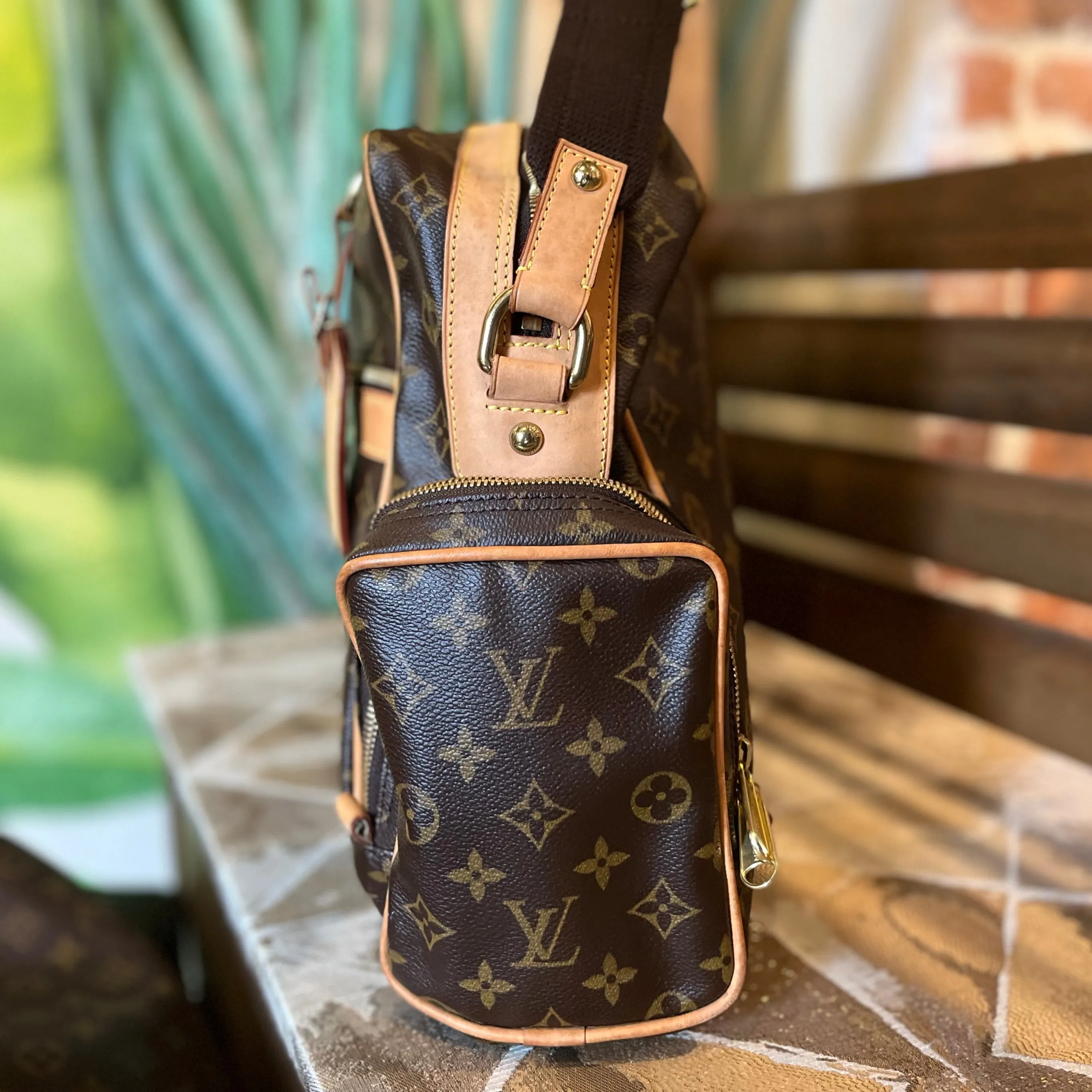 LOUIS VUITTON Sac Squash Monogram Canvas Crossbody Bag