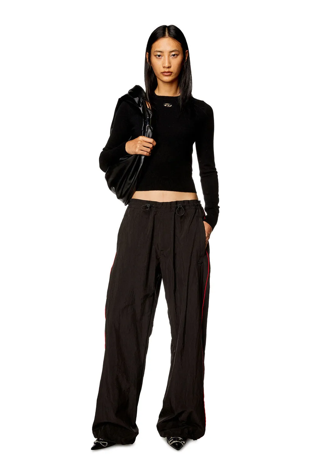 M-Areesax Wool and cashmere top Black