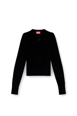 M-Areesax Wool and cashmere top Black