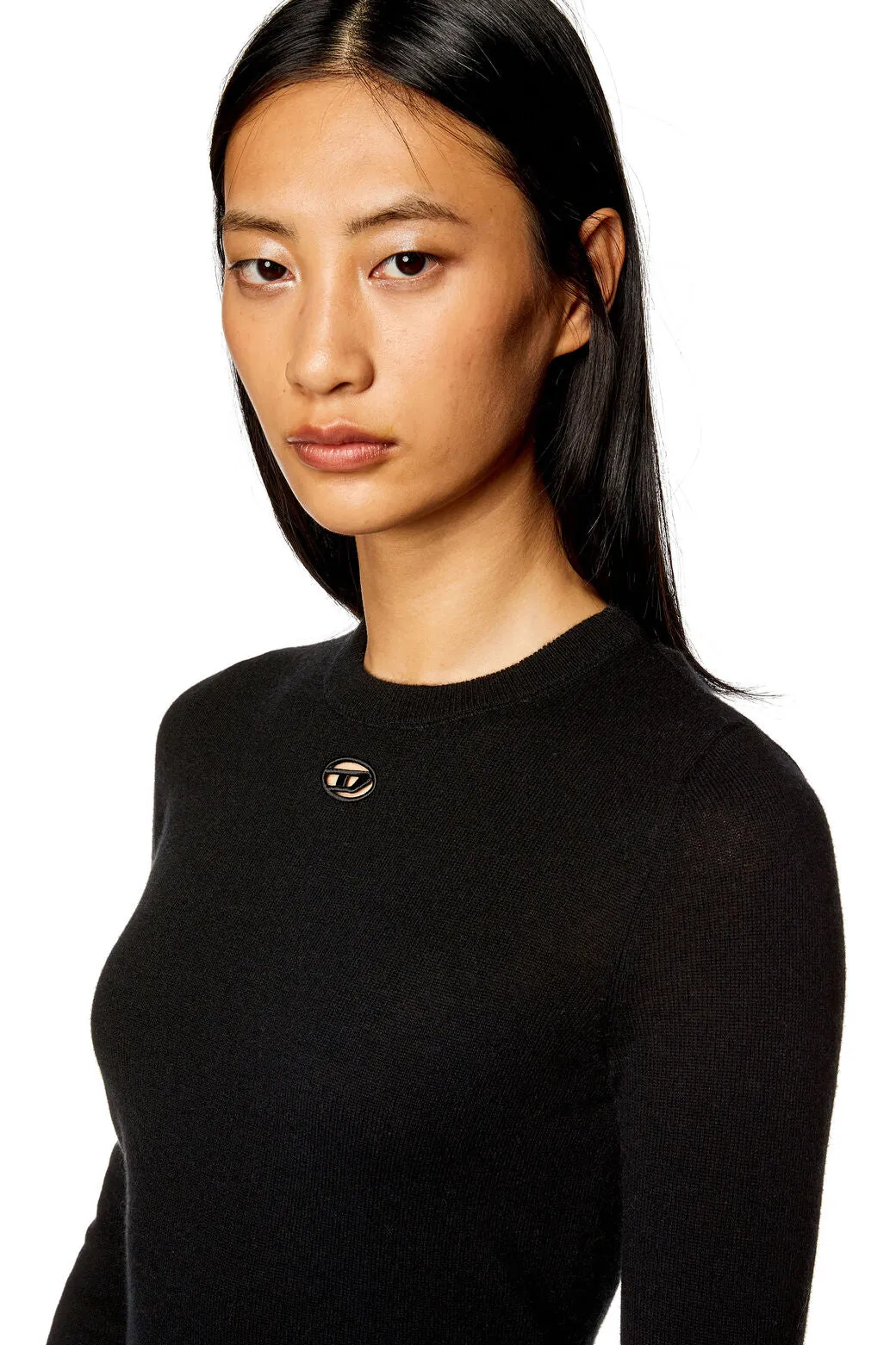 M-Areesax Wool and cashmere top Black