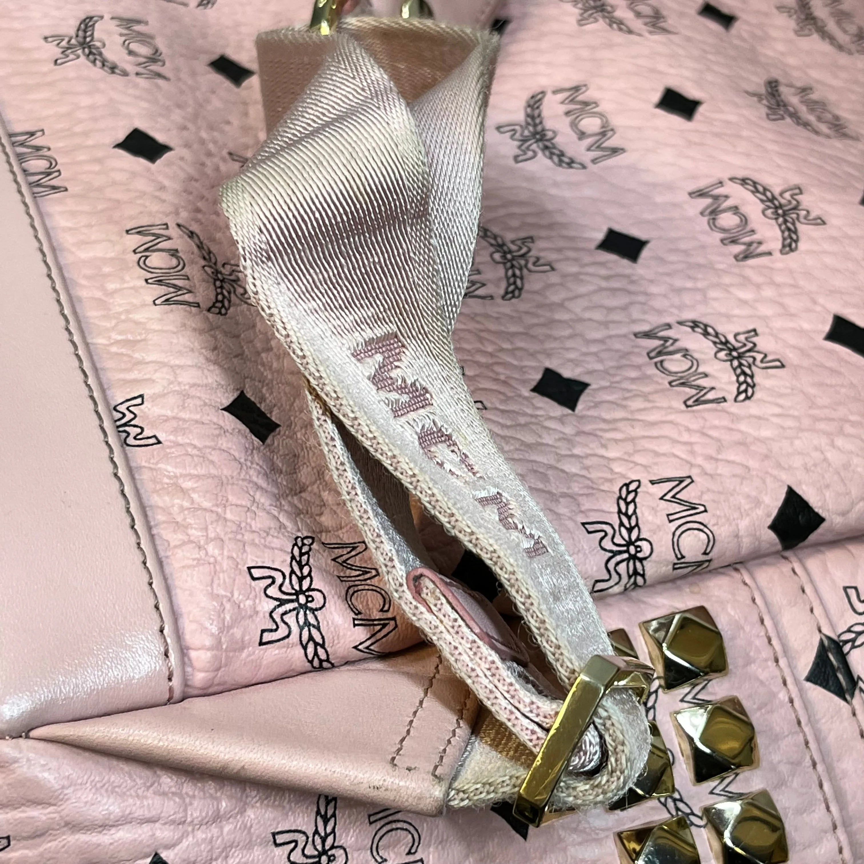 MCM Stark Small Visetos Monogram Canvas Backpack