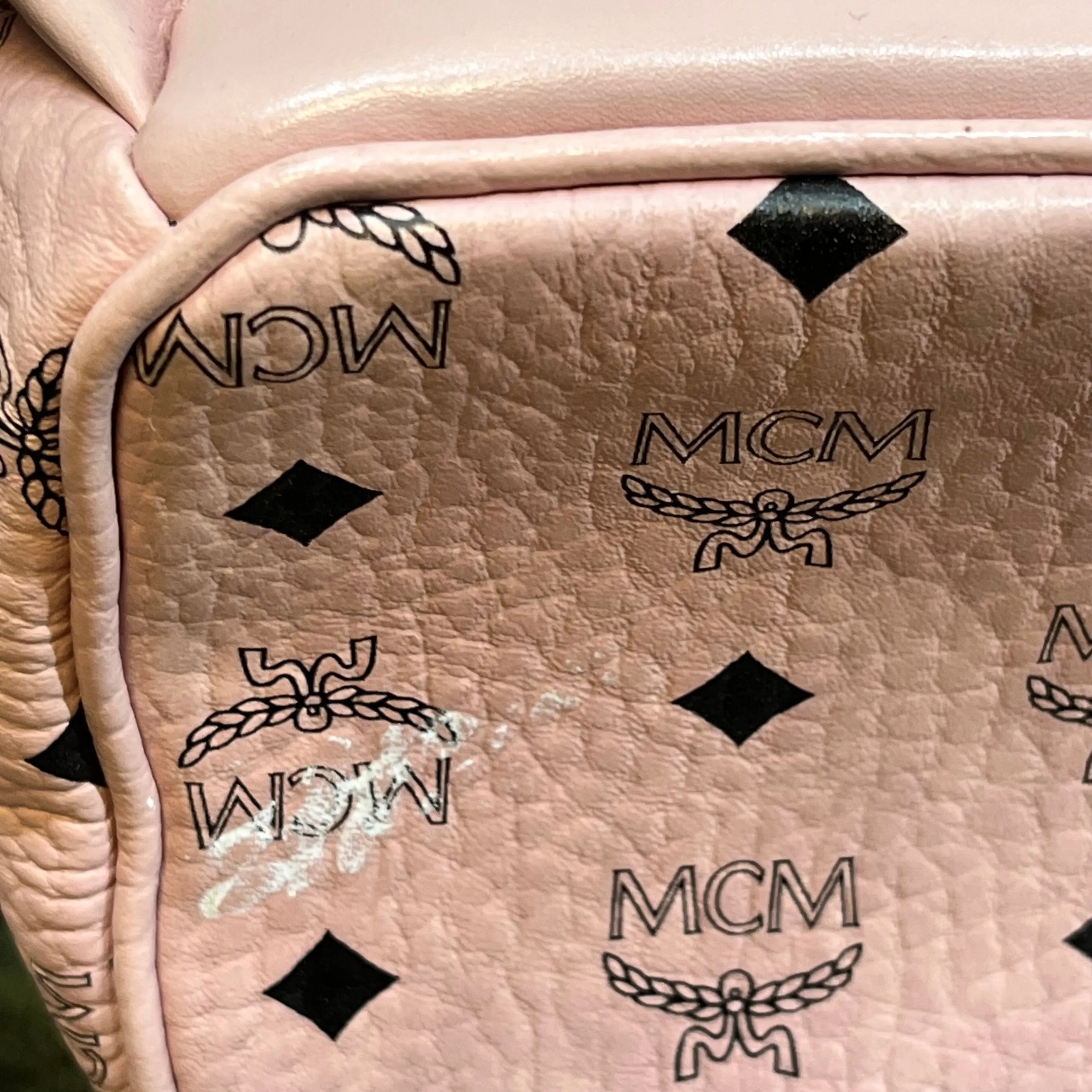 MCM Stark Small Visetos Monogram Canvas Backpack