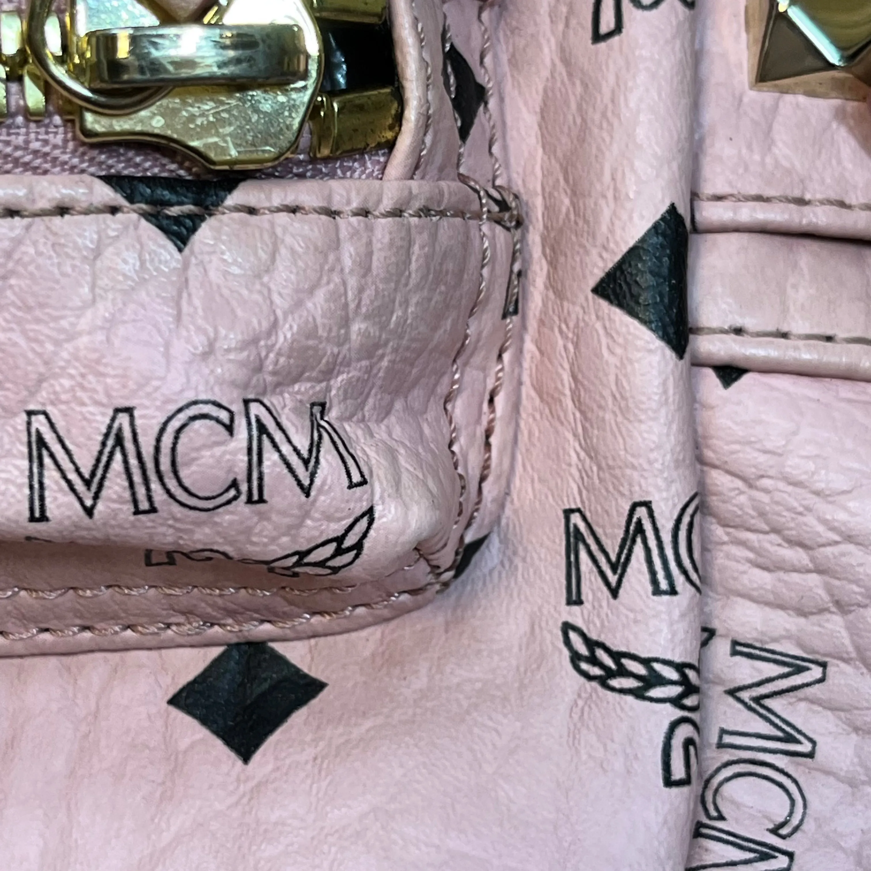 MCM Stark Small Visetos Monogram Canvas Backpack