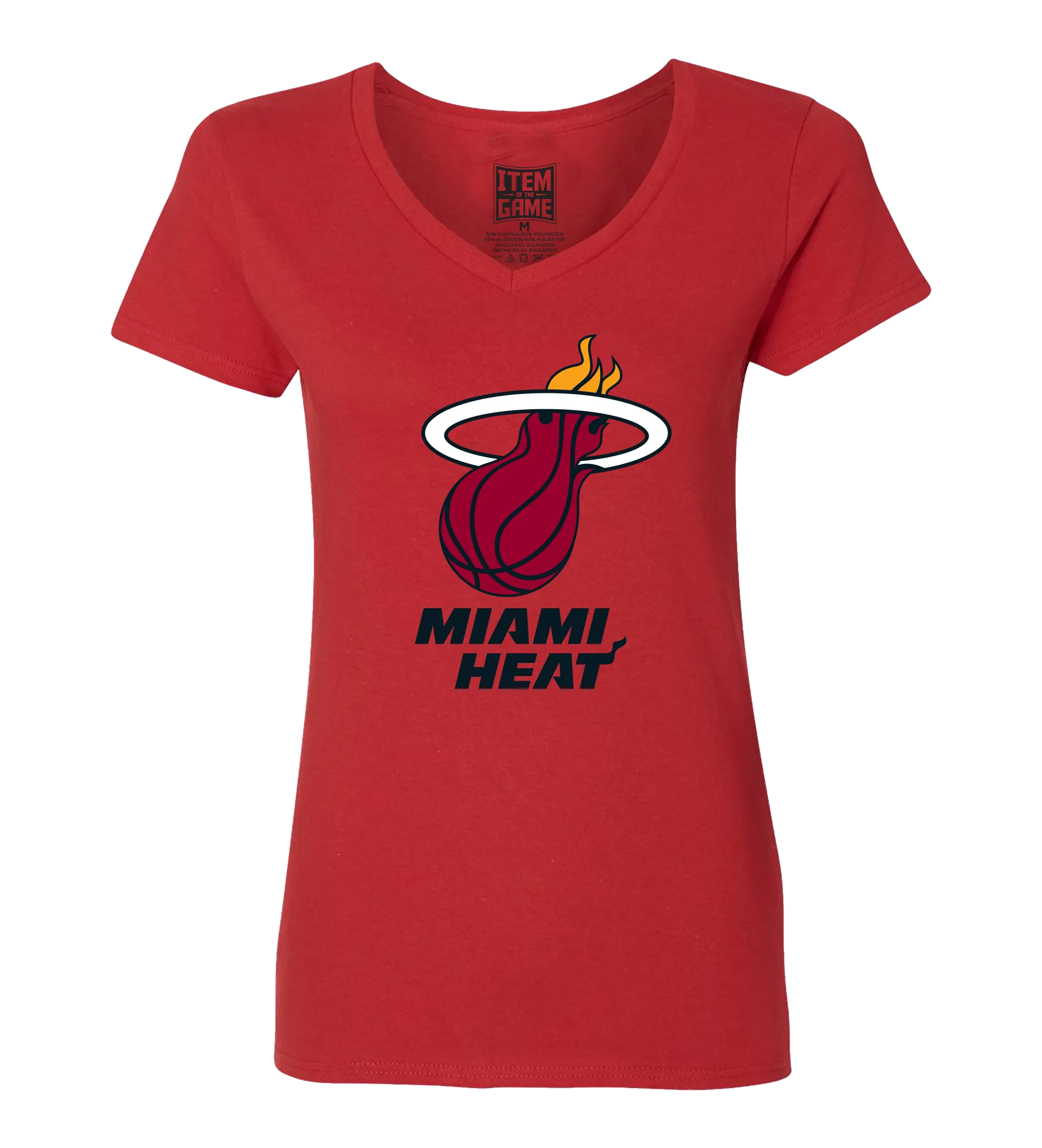 Miami HEAT Women's Red Logo V-Neck