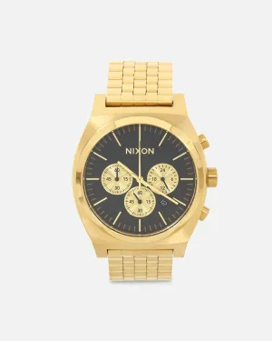 Nixon Time Teller Chrono Watch Black/Gold