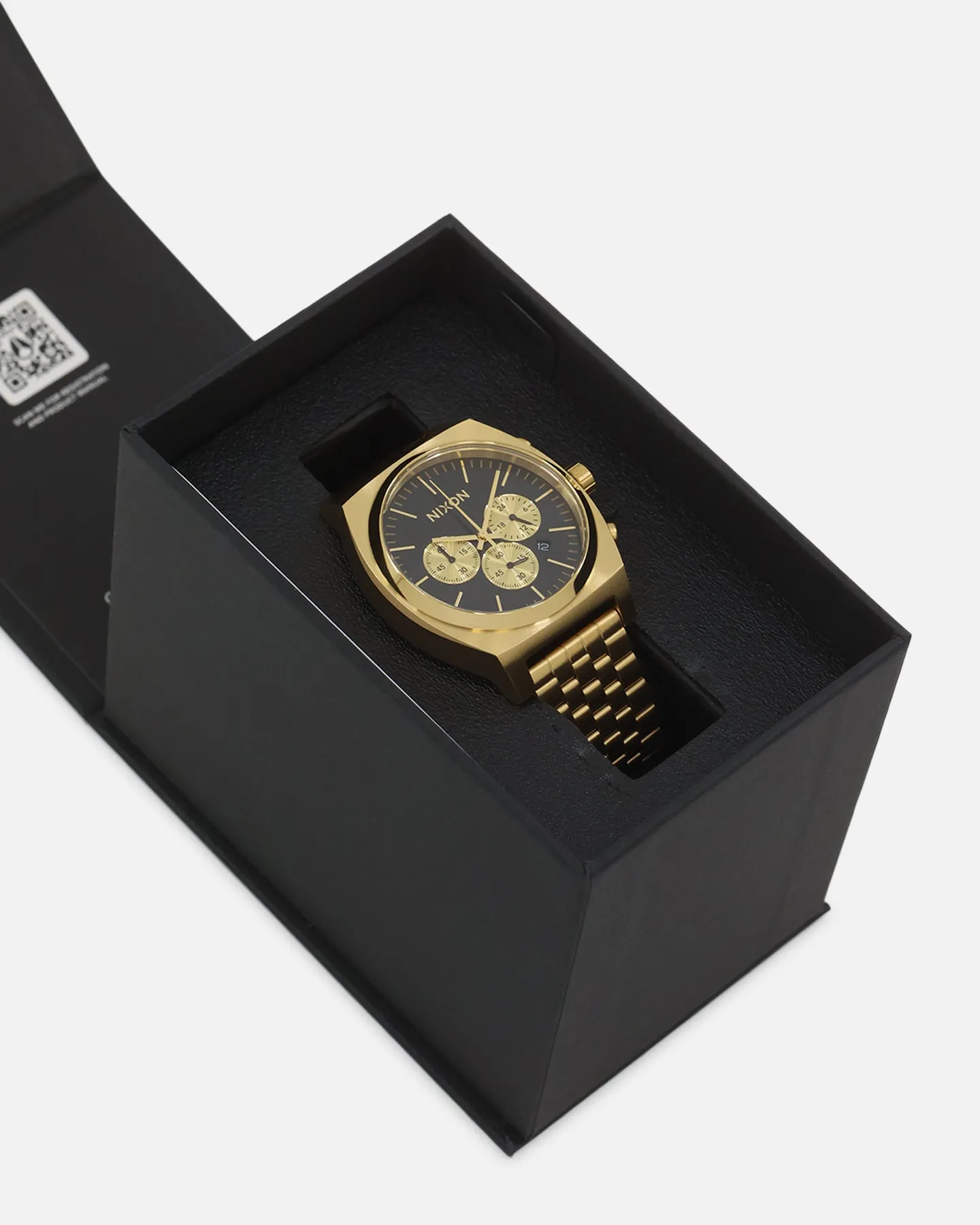 Nixon Time Teller Chrono Watch Black/Gold