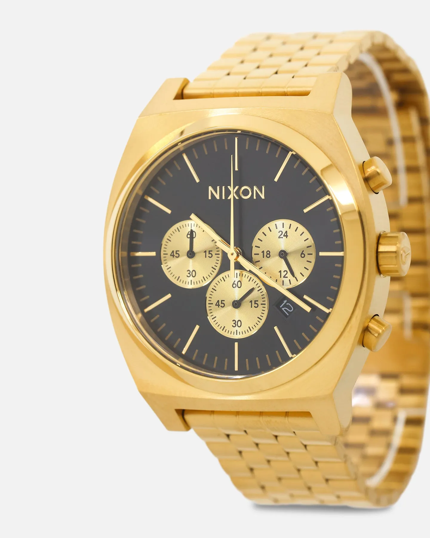 Nixon Time Teller Chrono Watch Black/Gold