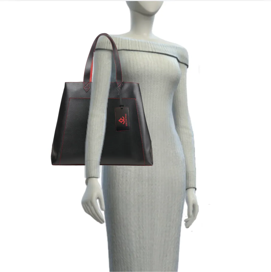 Rouge Noir Tote With Laptop Sleeve 15"