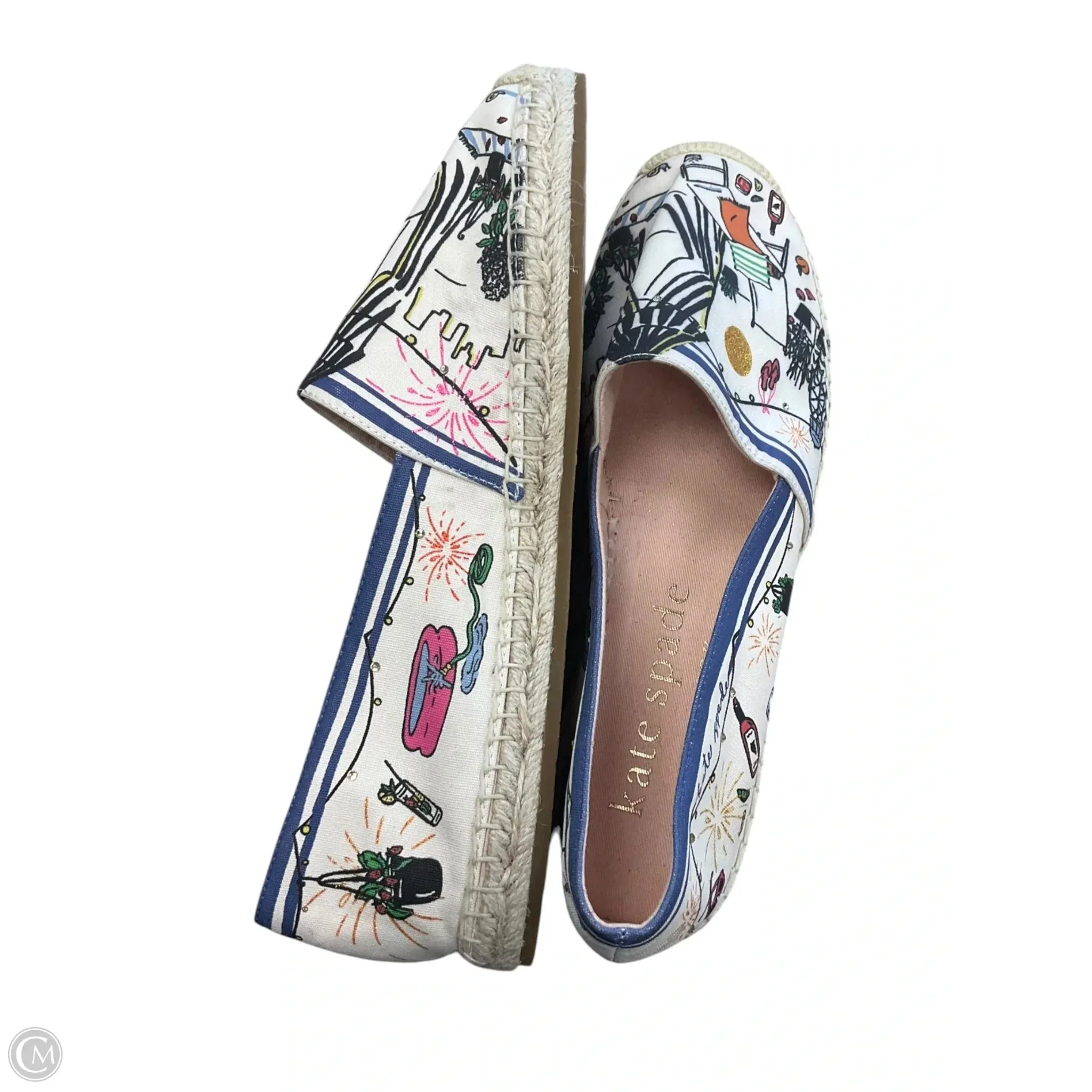 Shoes Designer By Kate Spade In Multi-colored, Size: 10