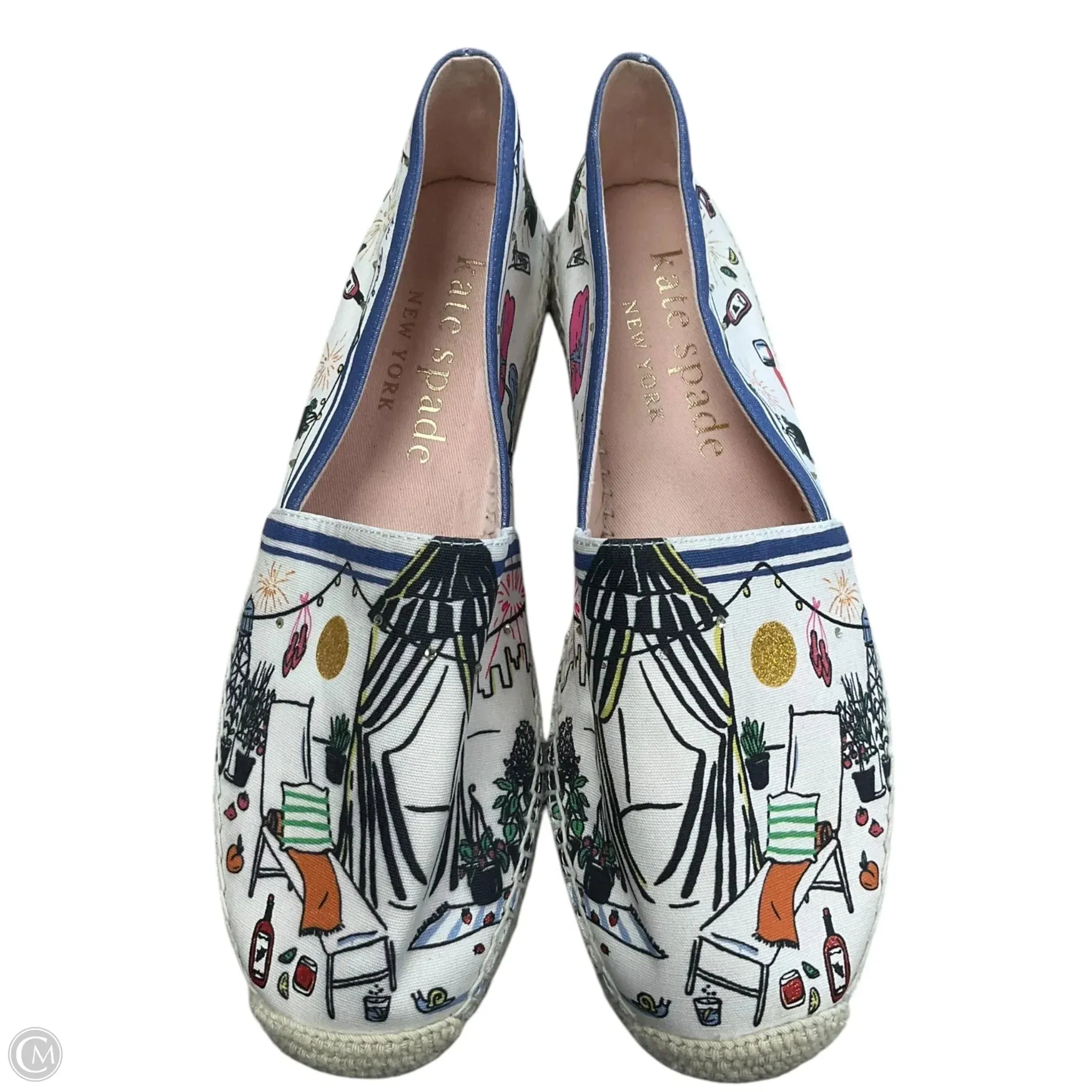 Shoes Designer By Kate Spade In Multi-colored, Size: 10