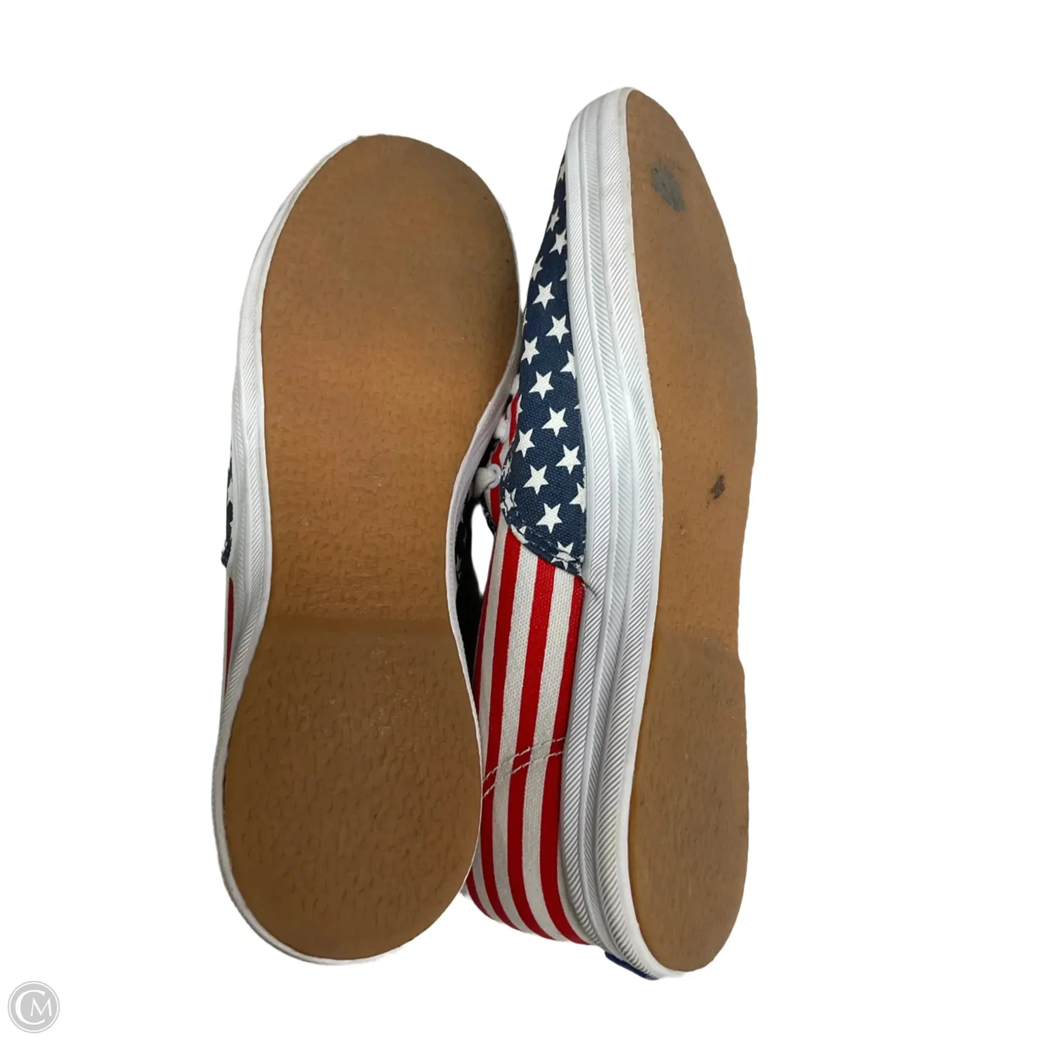 Shoes Sneakers By Keds In Blue Red & White, Size: 7