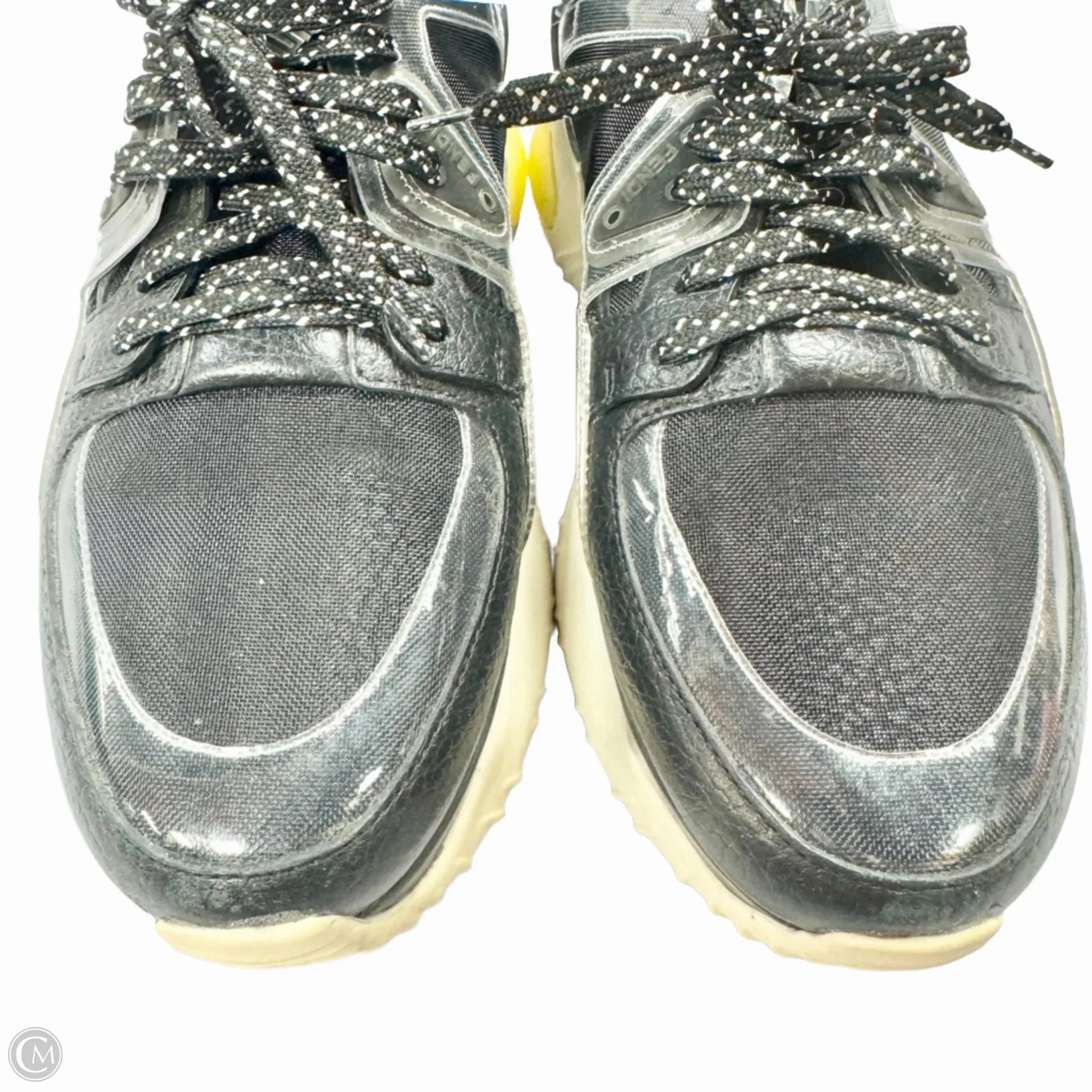 Shoes Luxury Designer By Fendi In Black & Blue, Size: 9.5