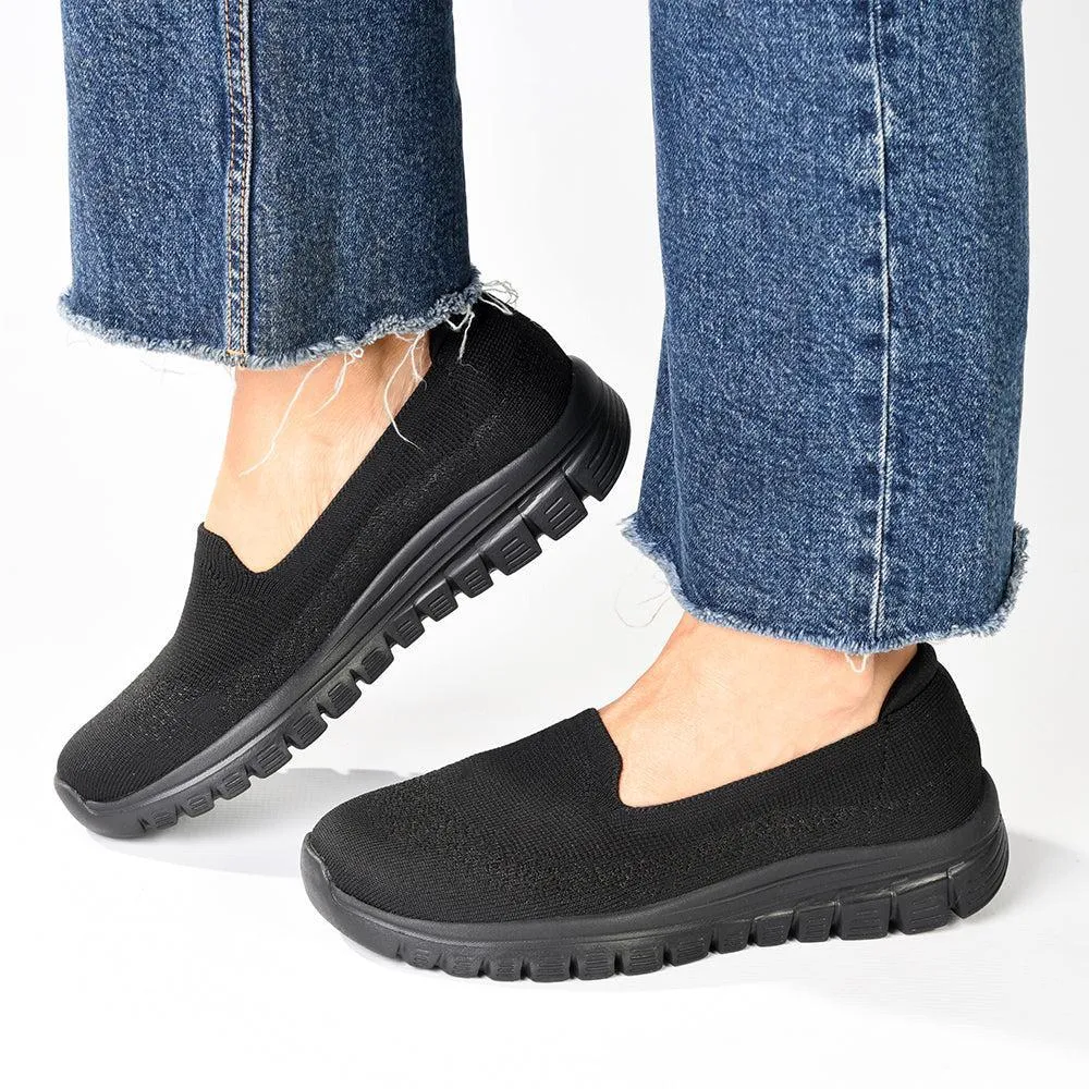 Skechers Graceful Active Slip On Sneaker - Black Black