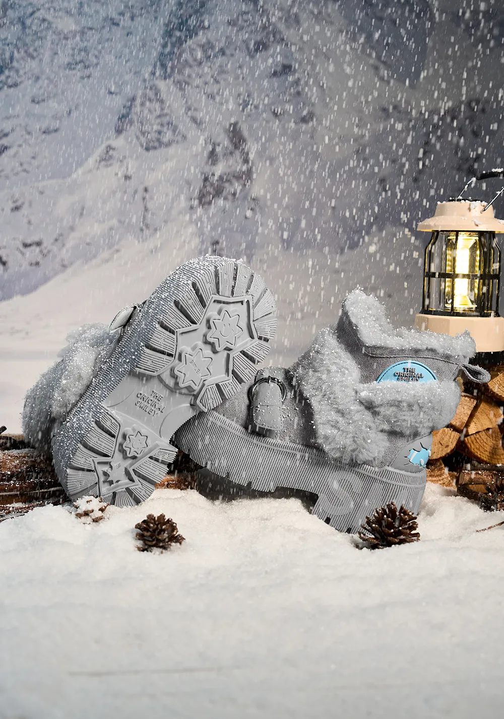 SMILEY丨Short Snow Boots-Gray