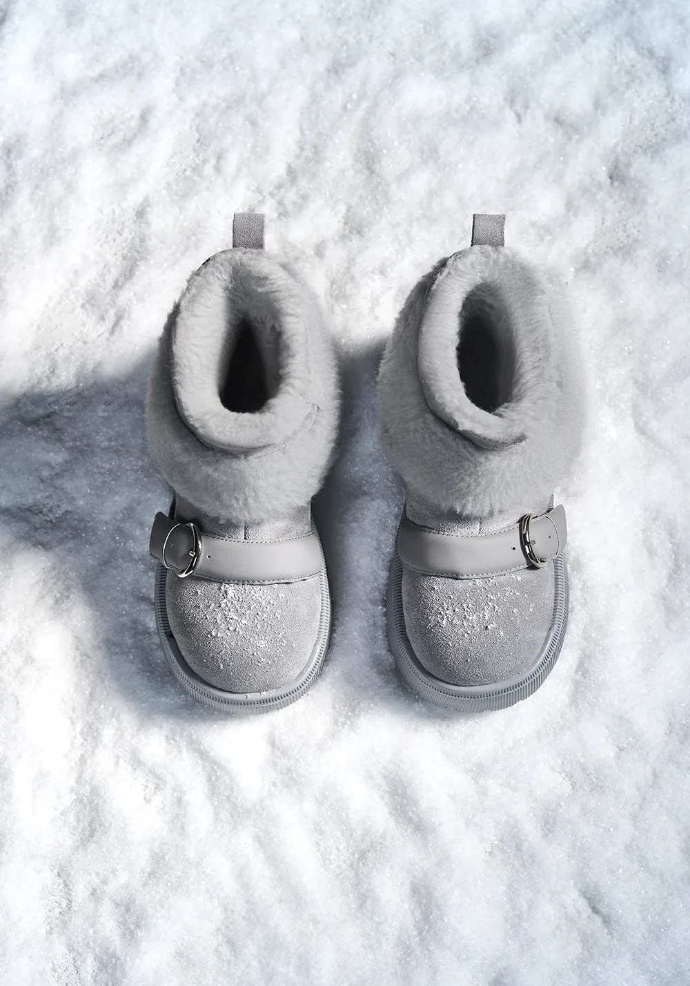 SMILEY丨Short Snow Boots-Gray