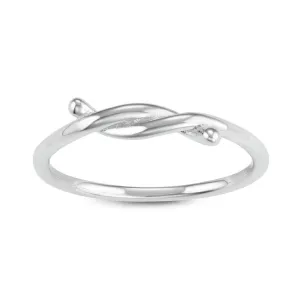 Sterling Silver Small Twist Ring - W-1621