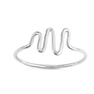 Sterling Silver Wave Ring - W-1616