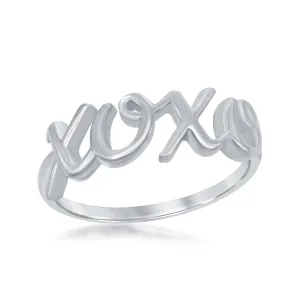 Sterling Silver XOXO Ring - W-9785