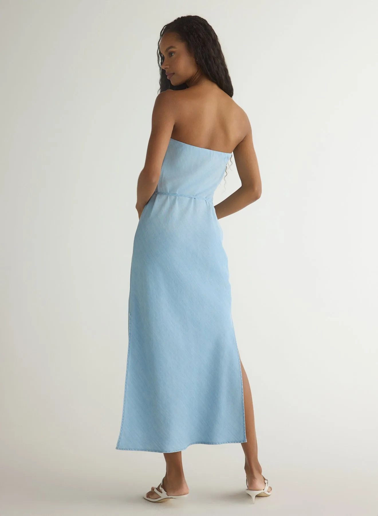 Strapless Maxi Dress - Light Riviera Wash