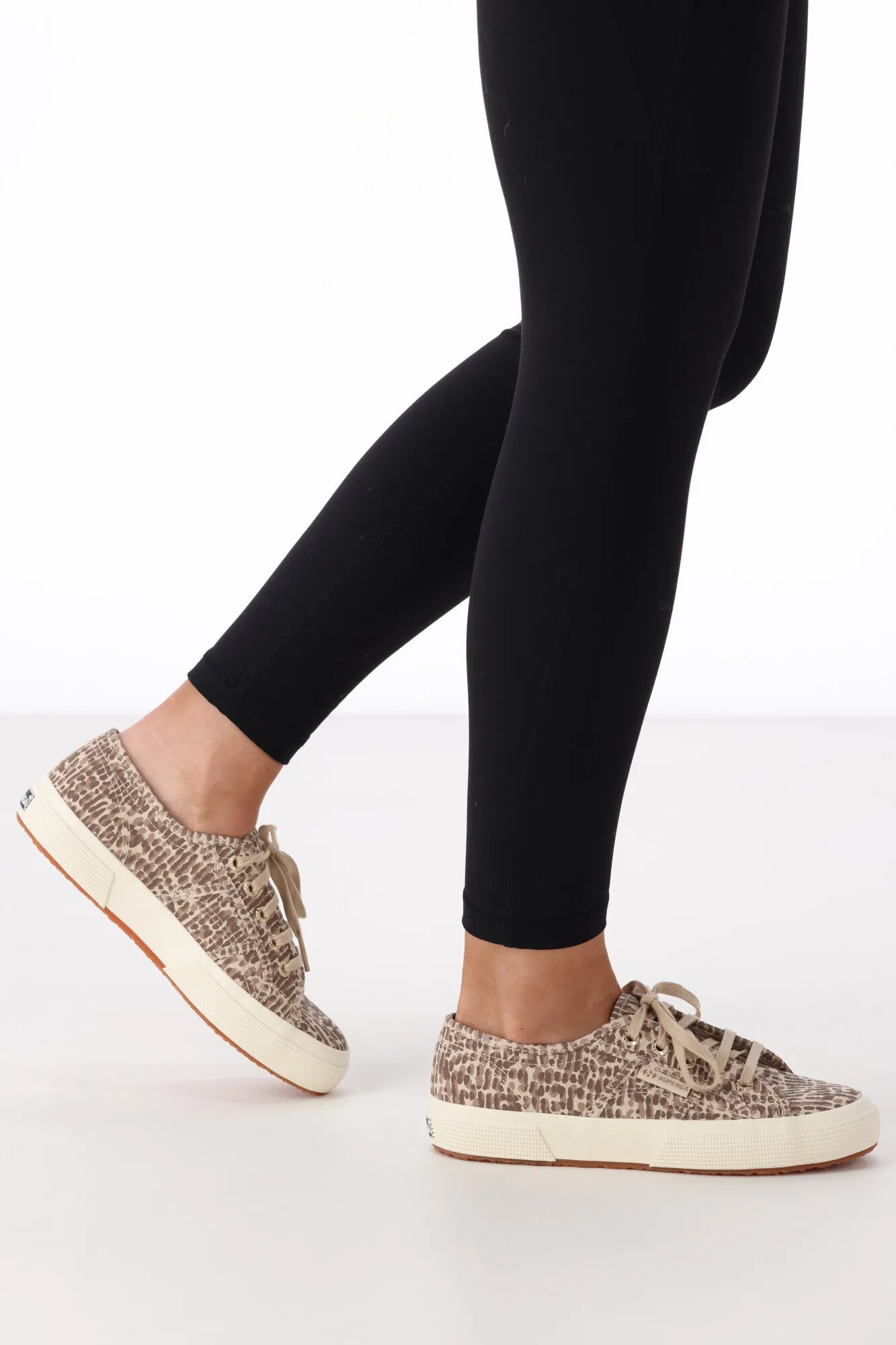Superga Jaguar Print Brown Beige