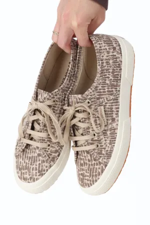 Superga Jaguar Print Brown Beige