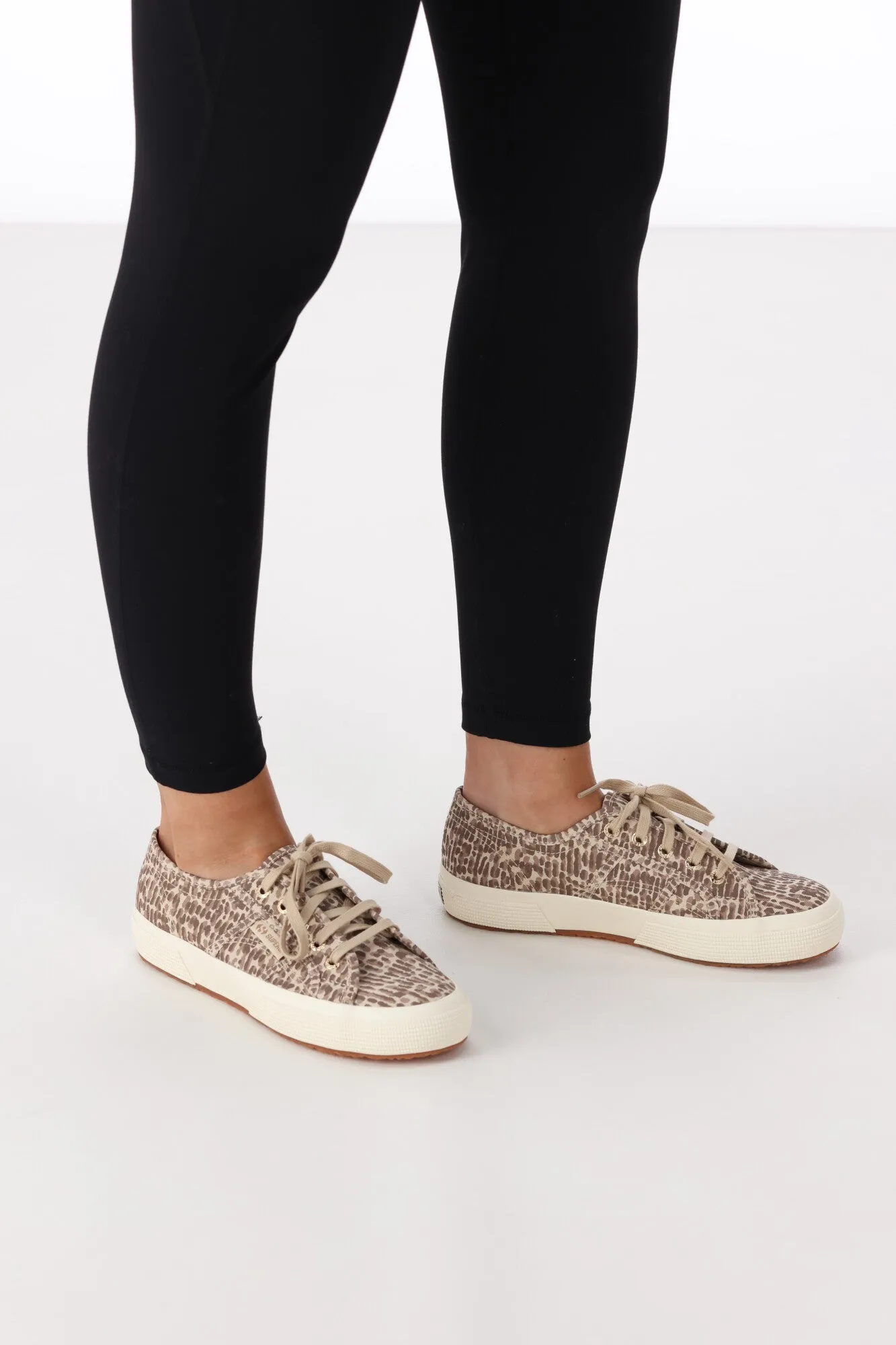 Superga Jaguar Print Brown Beige