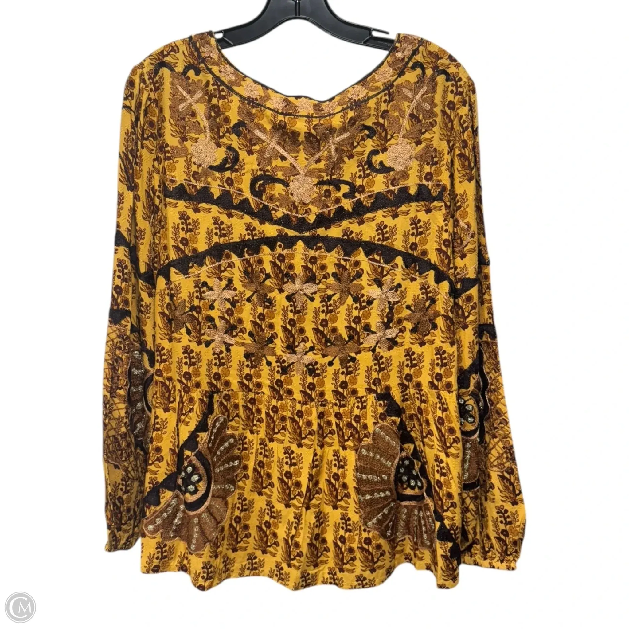 Top Long Sleeve By talisman In Multi-colored, Size: S