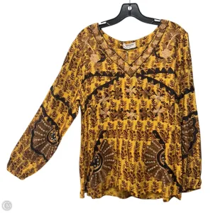 Top Long Sleeve By talisman In Multi-colored, Size: S
