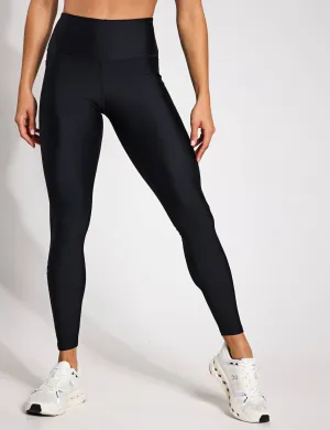 UA Tech Branded Leggings - Black/Mod Grey