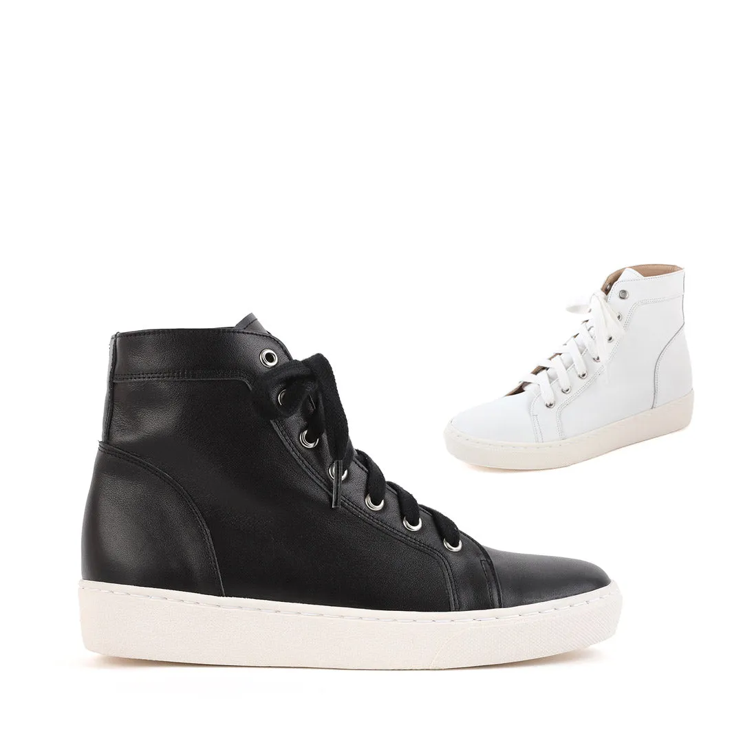 *UK size 2.5 - ALANGA - black, 3cm heels