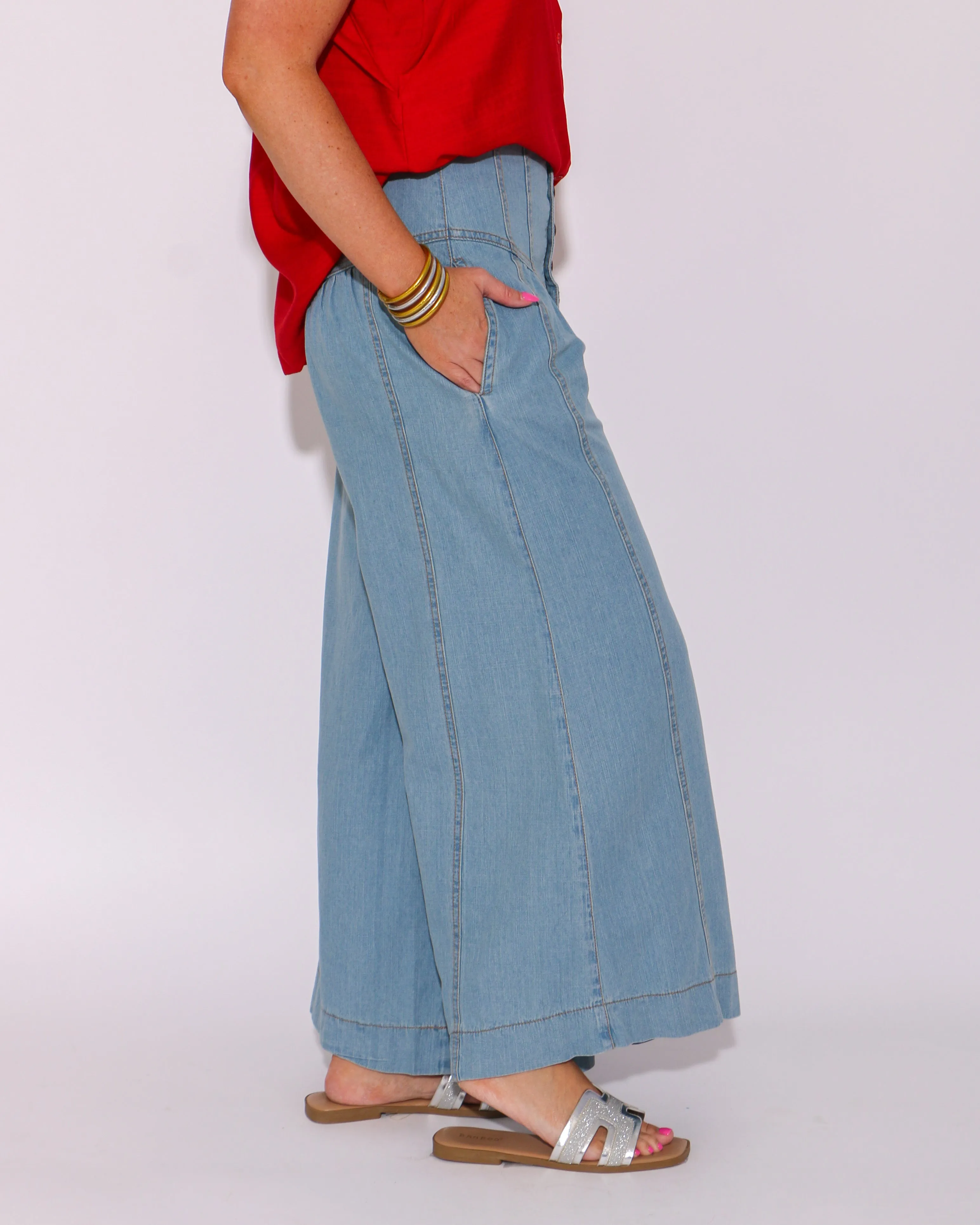 Western Style High Waist Pants