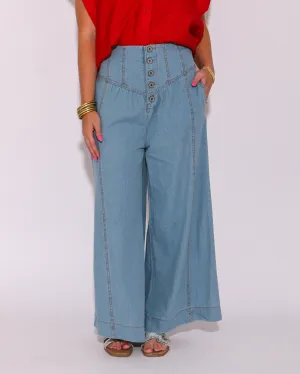 Western Style High Waist Pants