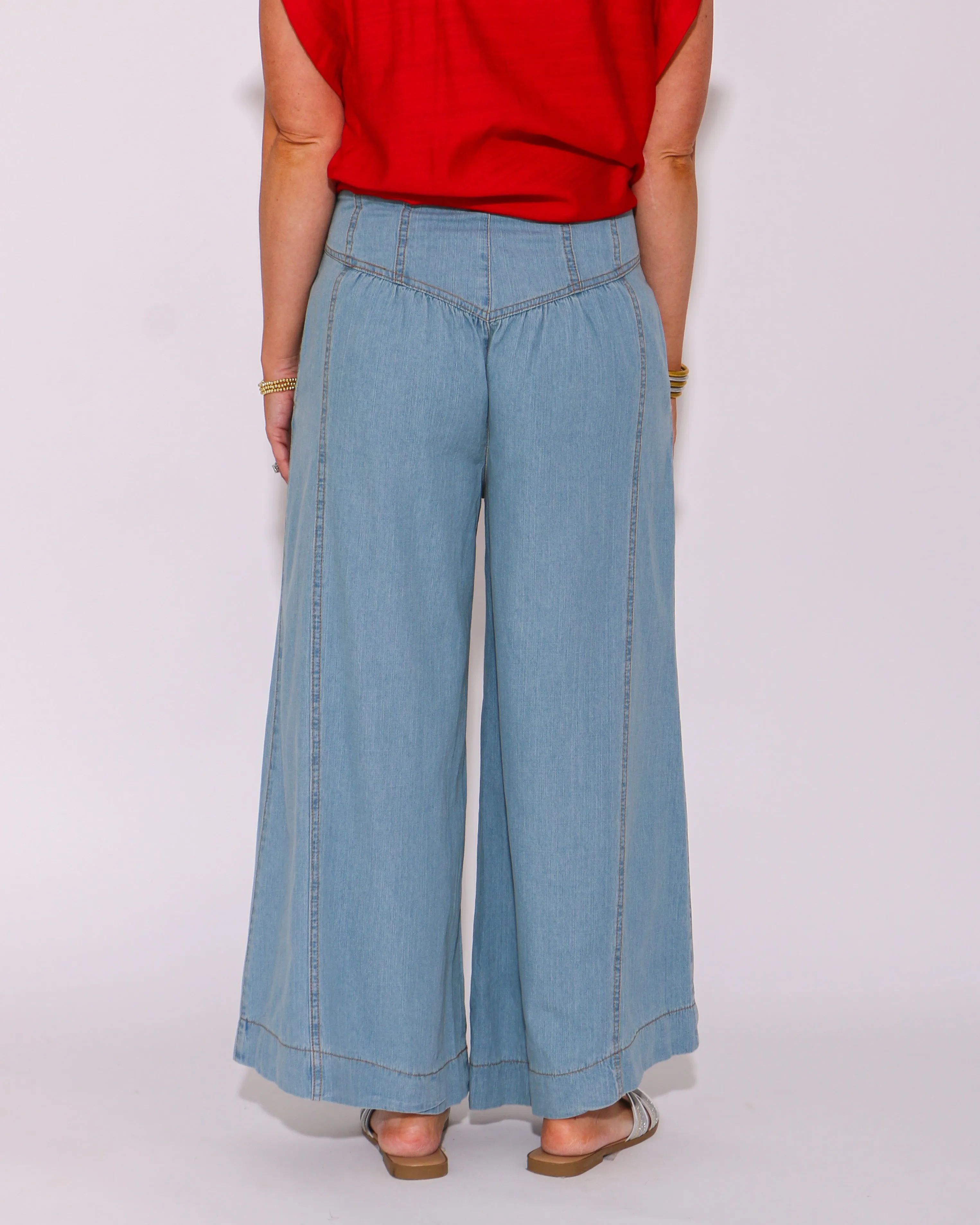 Western Style High Waist Pants