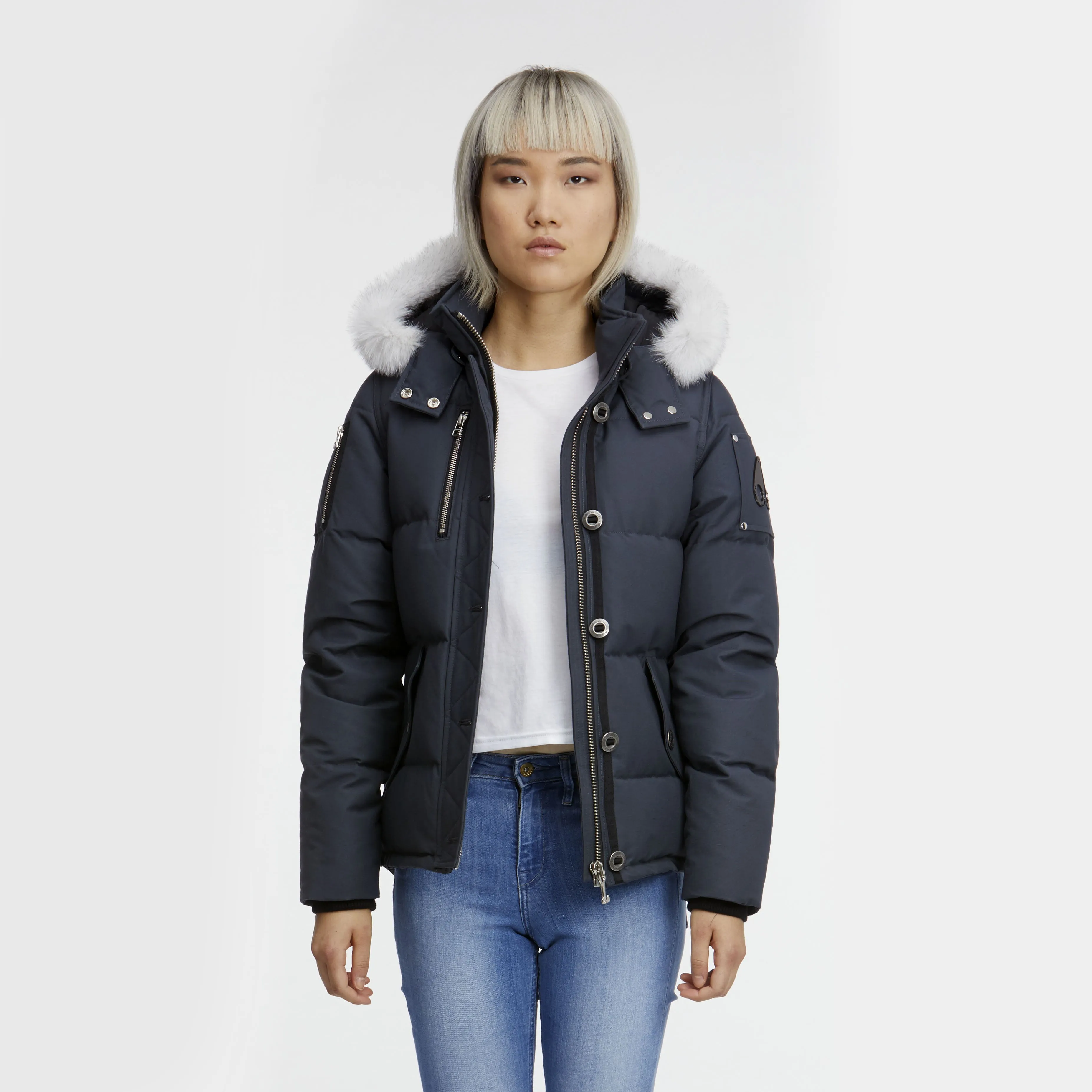 Women's Original 3q Fur Navy / Natural Fox Fur